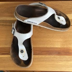 BIRKENSTOK WHITE GIZEH 37EU